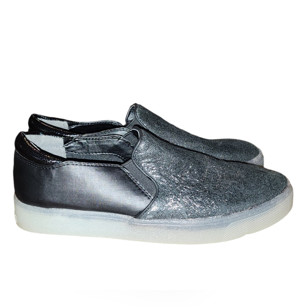 Sam Edelman Miles metallic black leather Women's Size 8